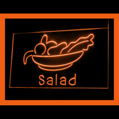 110171 Salad Bar Cafe Shop Restaurants Home Decor Open Display illuminated Night Light Neon Sign 16 Color By Remote