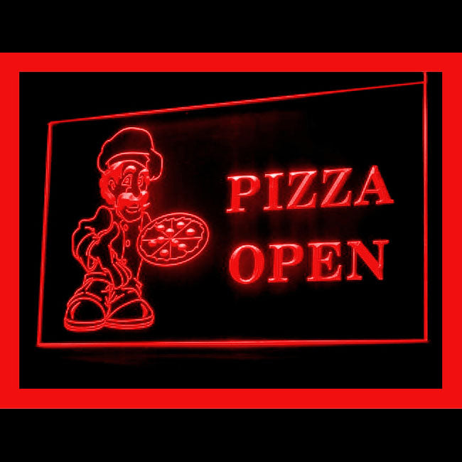 110175 Pizza Cafe Restaurant Home Decor Open Display illuminated Night Light Neon Sign 16 Color By Remote