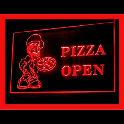 110175 Pizza Cafe Restaurant Home Decor Open Display illuminated Night Light Neon Sign 16 Color By Remote