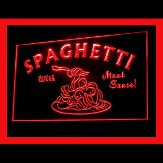 110192 Spaghetti Shop Cafe Restaurant Home Decor Open Display illuminated Night Light Neon Sign 16 Color By Remote