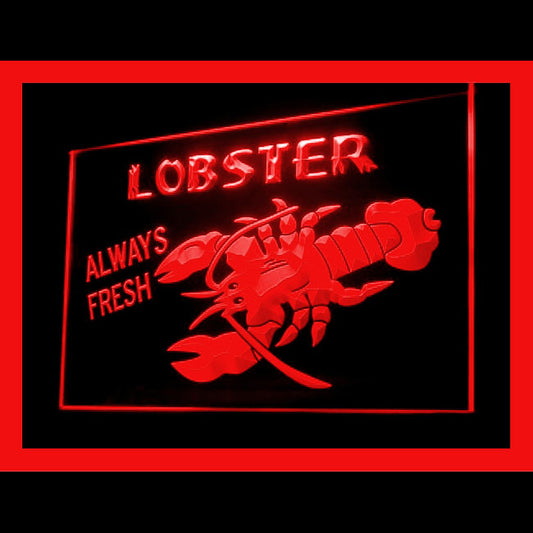 110199 Lobster Seafood Restaurant Market Home Decor Open Display illuminated Night Light Neon Sign 16 Color By Remote