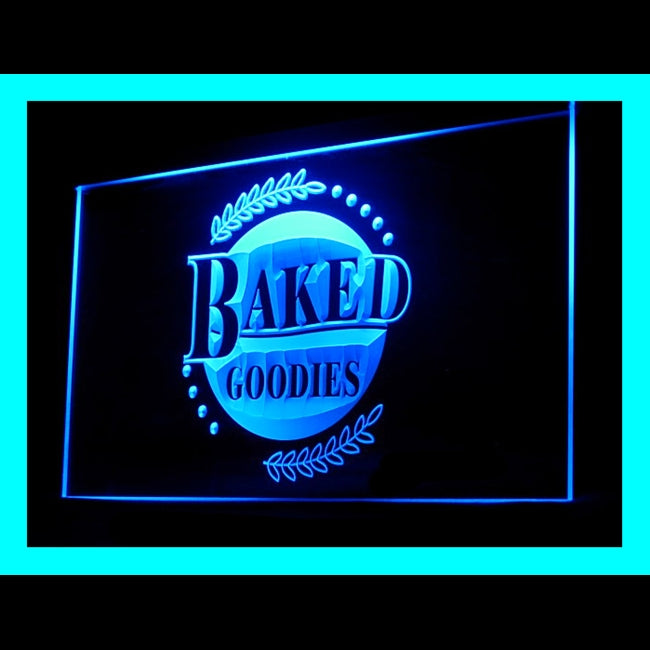 110205 Baked Goodies Handcrafted Cooling Home Decor Open Display illuminated Night Light Neon Sign 16 Color By Remote