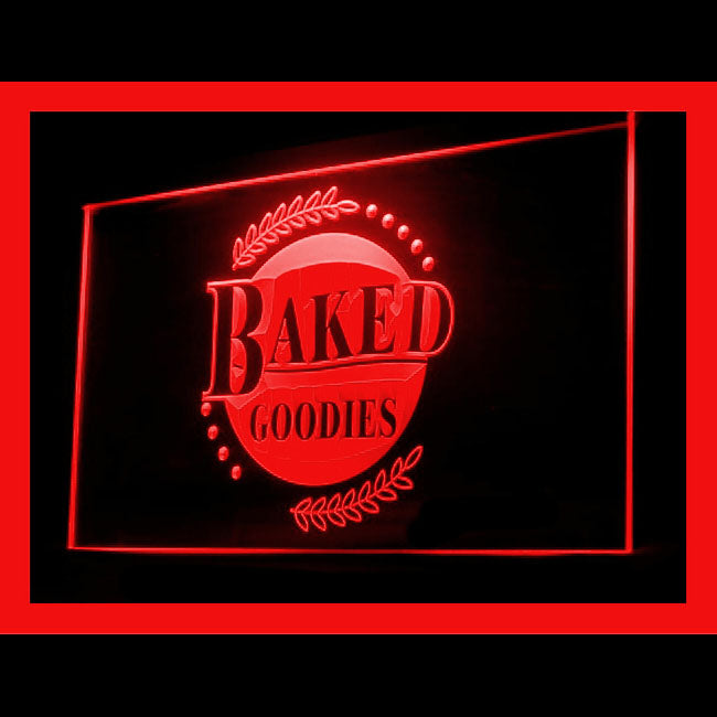 110205 Baked Goodies Handcrafted Cooling Home Decor Open Display illuminated Night Light Neon Sign 16 Color By Remote