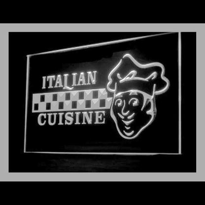 110207 Italian Cuisine Restaurant Cafe Home Decor Open Display illuminated Night Light Neon Sign 16 Color By Remote