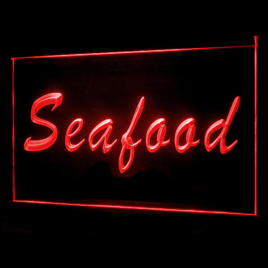 110214 Seafood Restaurant Shop Market Home Decor Open Display illuminated Night Light Neon Sign 16 Color By Remote