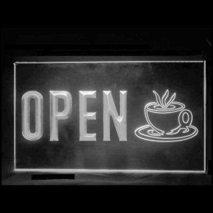 110221 Open Cafe Coffee Shop Home Decor Open Display illuminated Night Light Neon Sign 16 Color By Remote