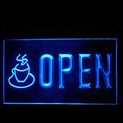 110222 Open Cafe Coffee Shop Home Decor Open Display illuminated Night Light Neon Sign 16 Color By Remote