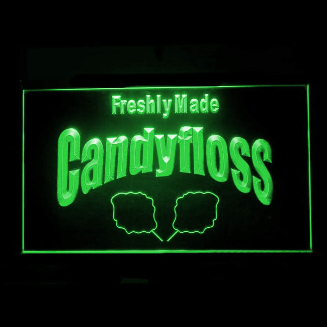110224 Candyfloss Freshly Made Candy Shop Home Decor Open Display illuminated Night Light Neon Sign 16 Color By Remote