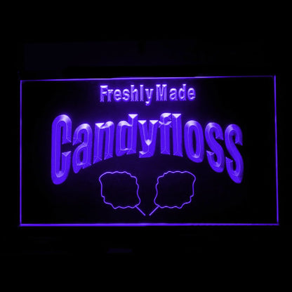 110224 Candyfloss Freshly Made Candy Shop Home Decor Open Display illuminated Night Light Neon Sign 16 Color By Remote