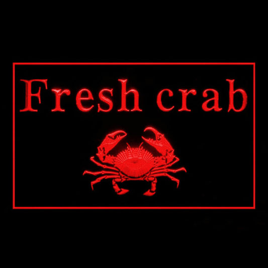 110236 Fresh Crab Seafood Market Restaurant Home Decor Open Display illuminated Night Light Neon Sign 16 Color By Remote