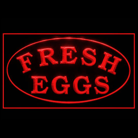 110247 Fresh Eggs Farm Market Shop Home Decor Open Display illuminated Night Light Neon Sign 16 Color By Remote