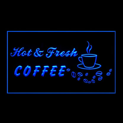 110257 Coffee Cafe Shop Home Decor Open Display illuminated Night Light Neon Sign 16 Color By Remote