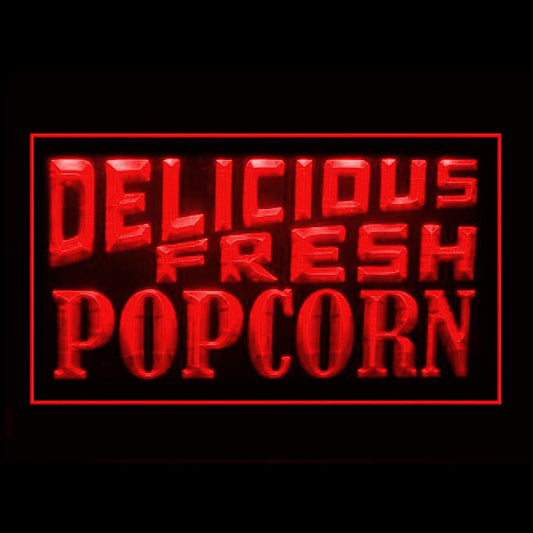 110272 Popcorn Shop Snack Cafe Bar Home Decor Open Display illuminated Night Light Neon Sign 16 Color By Remote