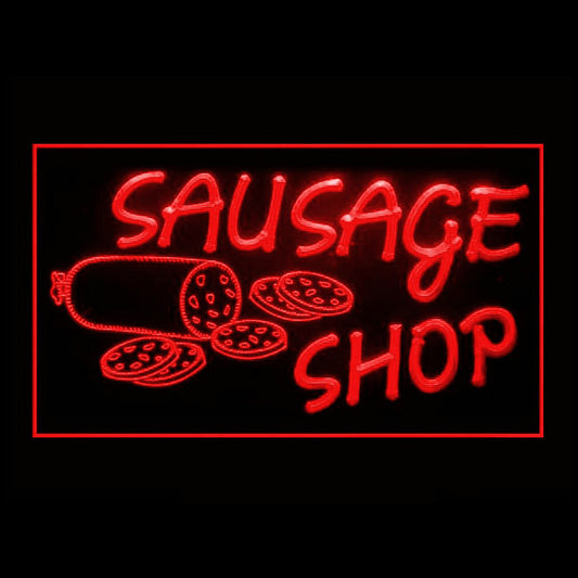 110275 Sausage Ham Shop Grocery Store Home Decor Open Display illuminated Night Light Neon Sign 16 Color By Remote
