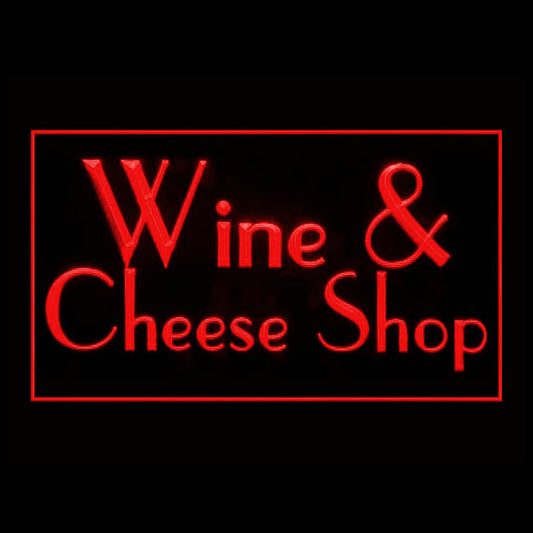 110276 Wine Cheese Shop Store Home Decor Open Display illuminated Night Light Neon Sign 16 Color By Remote