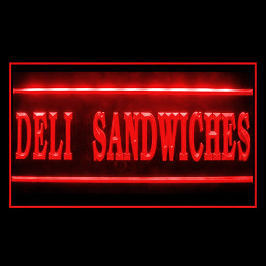 110285 Deli Sandwiches Shop Grocery Store Home Decor Open Display illuminated Night Light Neon Sign 16 Color By Remote