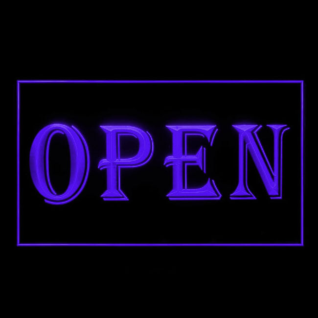 120004 Open Shop Store Salon Cafe Bar Pub Home Decor Open Display illuminated Night Light Neon Sign 16 Color By Remote