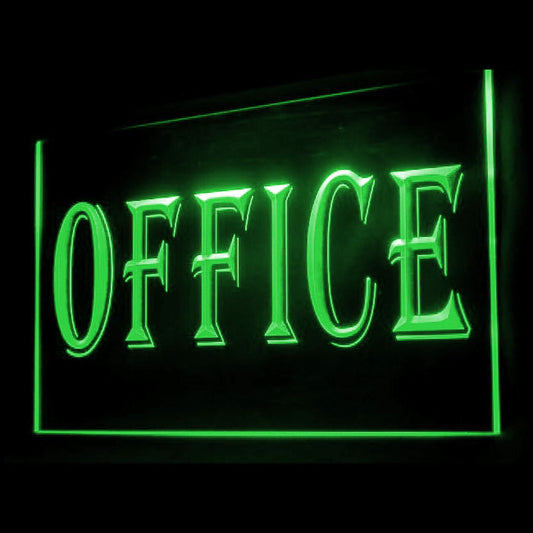 120008 OFFICE Business Shop Store Home Decor Open Display illuminated Night Light Neon Sign 16 Color By Remotes