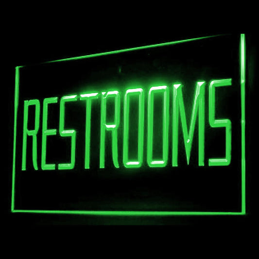 120015 Toilet Restrooms Washroom Lounge Bathroom Home Decor Open Display illuminated Night Light Neon Sign 16 Color By Remote