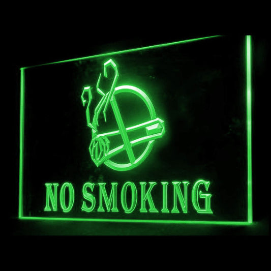 120016 No Smoking Area Cigarette Prohibition Caution Home Decor Open Display illuminated Night Light Neon Sign 16 Color By Remote