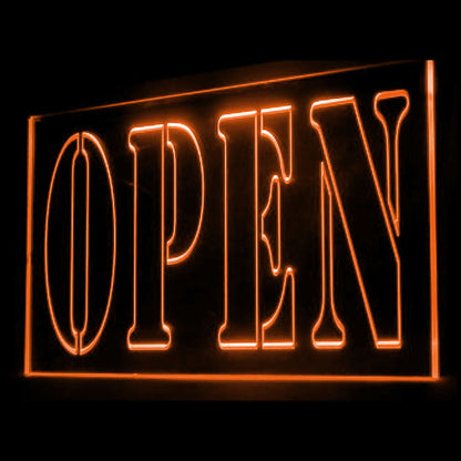 120018 Open Shop Store Salon Cafe Bar Pub Home Decor Open Display illuminated Night Light Neon Sign 16 Color By Remote