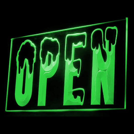 120019 Open Shop Store Salon Cafe Bar Pub Home Decor Open Display illuminated Night Light Neon Sign 16 Color By Remote