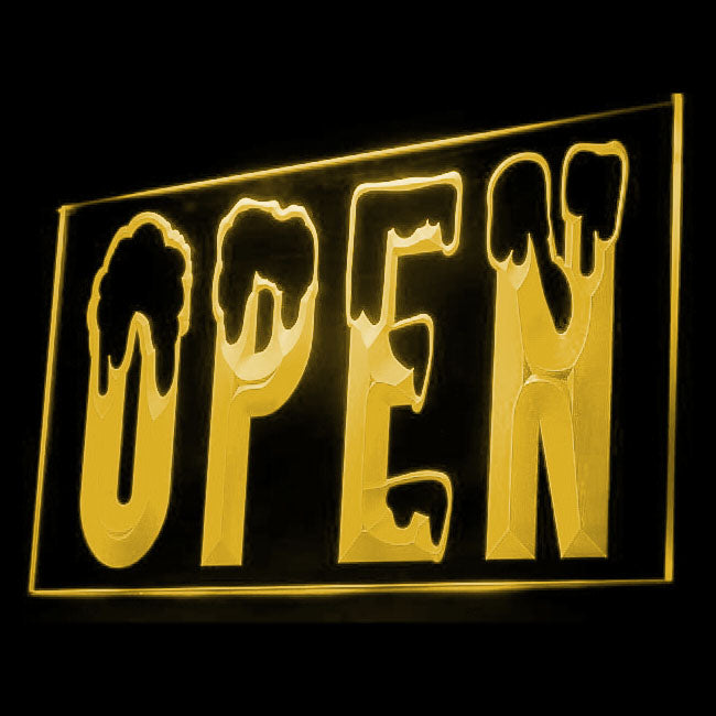 120019 Open Shop Store Salon Cafe Bar Pub Home Decor Open Display illuminated Night Light Neon Sign 16 Color By Remote
