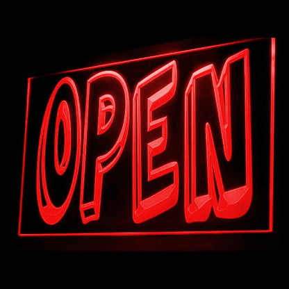 120020 Open Shop Store Salon Cafe Bar Pub Home Decor Open Display illuminated Night Light Neon Sign 16 Color By Remote