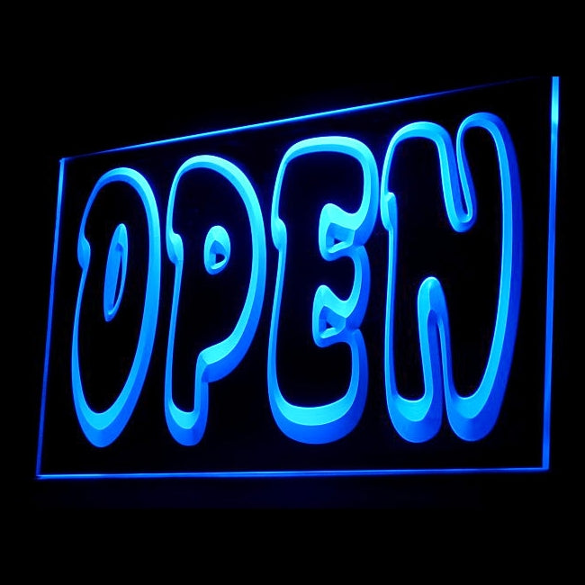 120021 Open Shop Store Salon Cafe Bar Pub Home Decor Open Display illuminated Night Light Neon Sign 16 Color By Remote