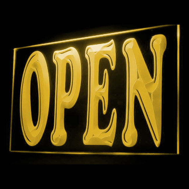 120023 Open Shop Store Salon Cafe Bar Pub Home Decor Open Display illuminated Night Light Neon Sign 16 Color By Remote