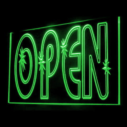 120024 Open Shop Store Salon Cafe Bar Pub Home Decor Open Display illuminated Night Light Neon Sign 16 Color By Remote