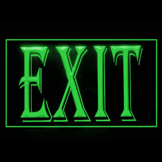 120027 Exit Shop Store Salon Cafe Bar Home Decor Open Display illuminated Night Light Neon Sign 16 Color By Remote