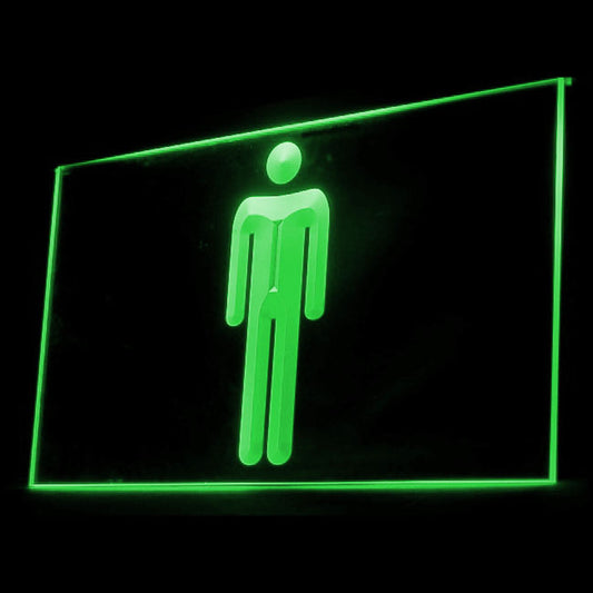 120035 Male Boy Gentleman Toilet Washroom Home Decor Open Display illuminated Night Light Neon Sign 16 Color By Remote