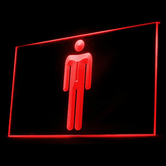 120035 Male Boy Gentleman Toilet Washroom Home Decor Open Display illuminated Night Light Neon Sign 16 Color By Remote