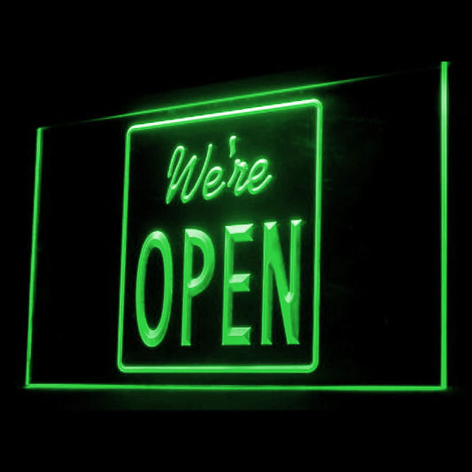 120037 Come In We're Open Shop Store Salon Cafe Home Decor Open Display illuminated Night Light Neon Sign 16 Color By Remote