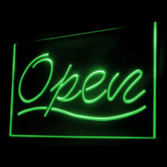 120040 Open Shop Store Salon Cafe Bar Pub Home Decor Open Display illuminated Night Light Neon Sign 16 Color By Remote