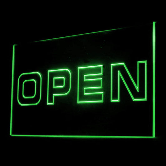 120045 Open Shop Store Salon Cafe Bar Pub Home Decor Open Display illuminated Night Light Neon Sign 16 Color By Remote