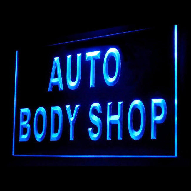 120046 Auto Body Shop Vehicle Motor Open Home Decor Open Display illuminated Night Light Neon Sign 16 Color By Remote