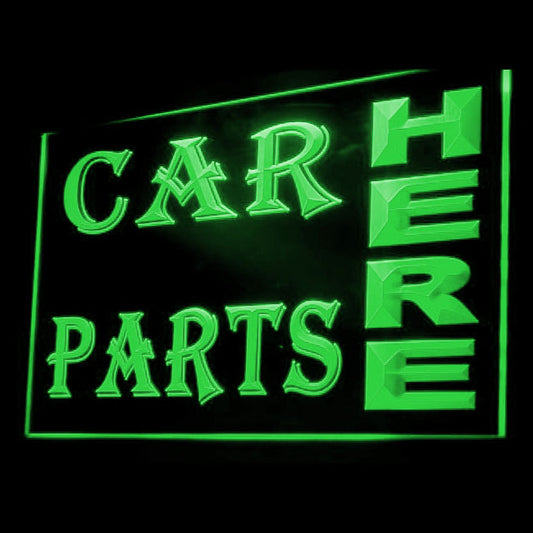 120059 Car Parts Here Auto Body Repair Shop Home Decor Open Display illuminated Night Light Neon Sign 16 Color By Remote
