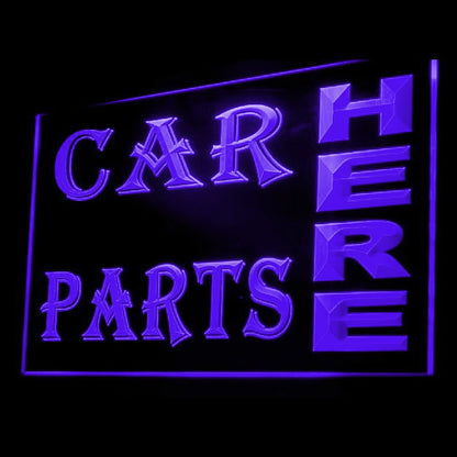 120059 Car Parts Here Auto Body Repair Shop Home Decor Open Display illuminated Night Light Neon Sign 16 Color By Remote