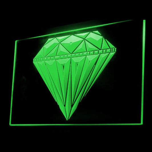 120062 Diamond Jewelry Shop Store Home Decor Open Display illuminated Night Light Neon Sign 16 Color By Remote