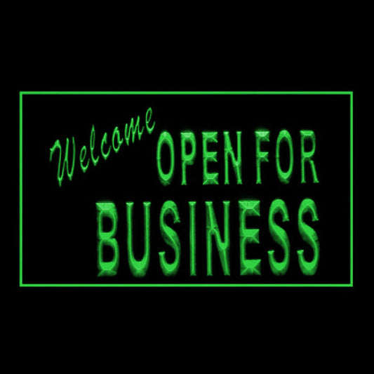 120066 Welcome OPEN For Business Shop Store Home Decor Open Display illuminated Night Light Neon Sign 16 Color By Remote