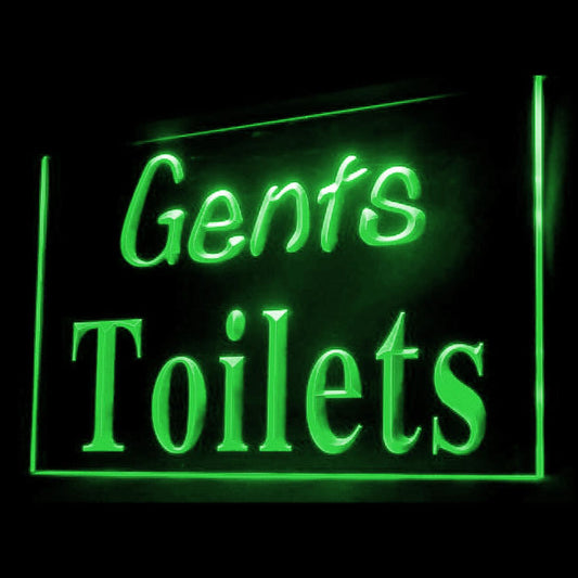 120069 Gents Toilets Restroom Washroom Home Decor Open Display illuminated Night Light Neon Sign 16 Color By Remote