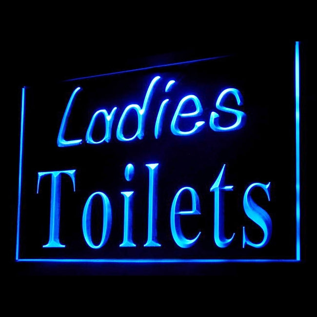 120070 Ladies Toilet Washroom Restroom Home Decor Open Display illuminated Night Light Neon Sign 16 Color By Remote