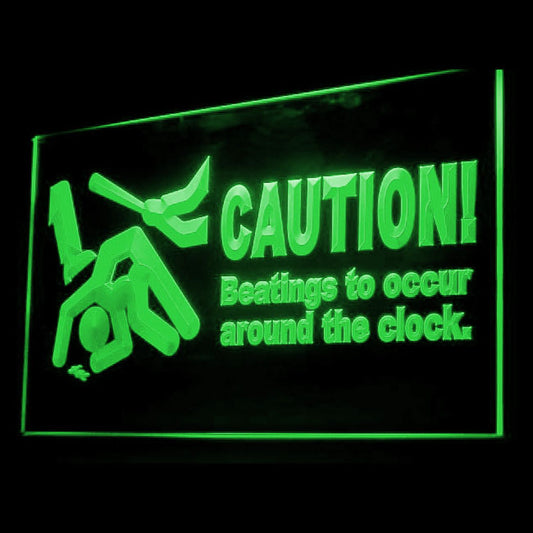120082 Caution Games Room Home Decor Shop Home Decor Open Display illuminated Night Light Neon Sign 16 Color By Remote