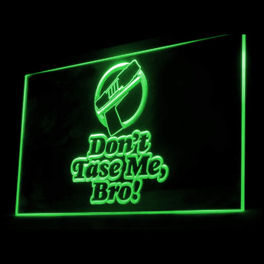 120088 Don't Tase Me Bro Game Room Shop Home Decor Open Display illuminated Night Light Neon Sign 16 Color By Remote