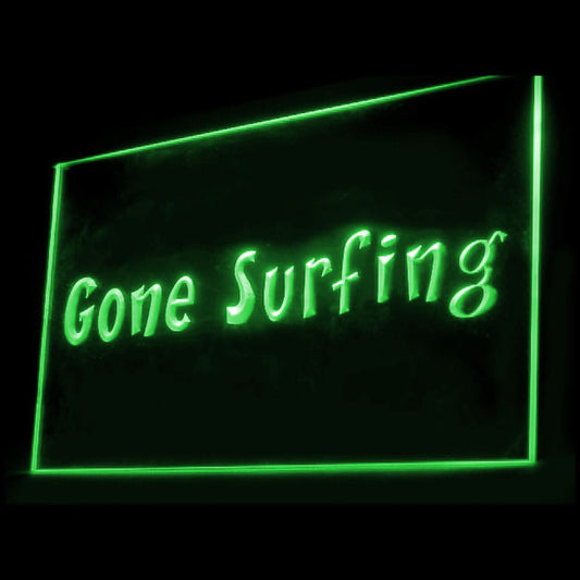 120089 Gone Surfing Diving Shop Home Decor Open Display illuminated Night Light Neon Sign 16 Color By Remote