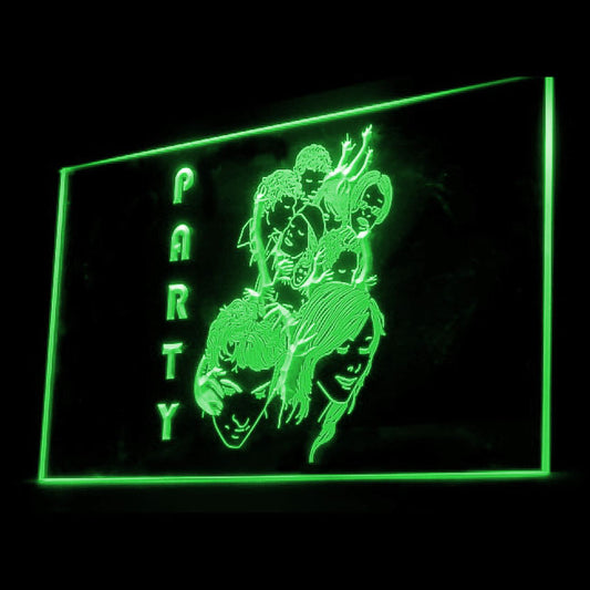 120097 Party Time Home Decor Bar Pub Club Home Decor Open Display illuminated Night Light Neon Sign 16 Color By Remote