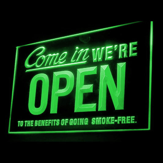120098 Come In We're Open Shop Store Salon Cafe Home Decor Open Display illuminated Night Light Neon Sign 16 Color By Remote