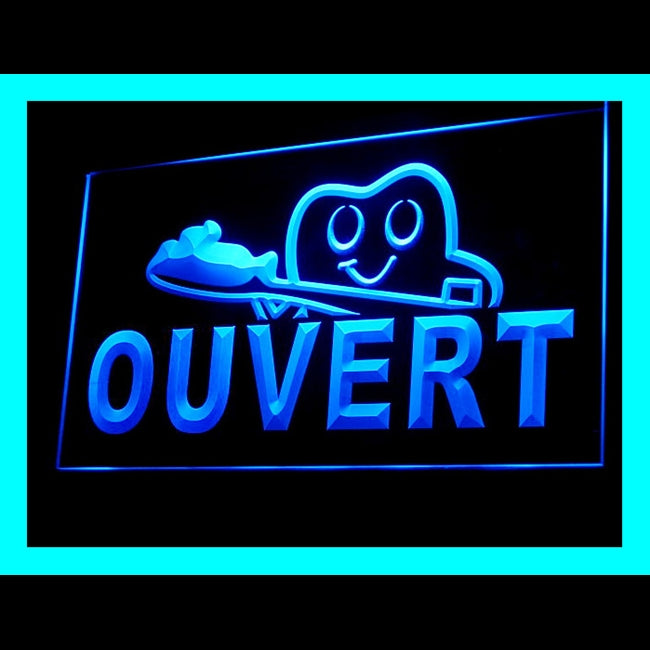 120119 Ouvert French Open Dental Clinic Home Decor Open Display illuminated Night Light Neon Sign 16 Color By Remote